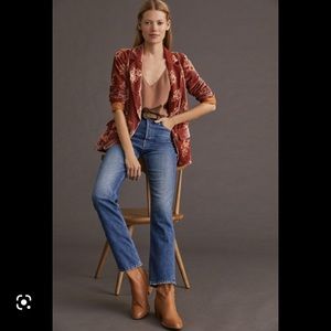 MOTHER The Tomcat Ultra High Rise Cropped Straight Jeans 32